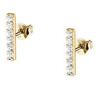 LA PETITE STORY Women's Earrings in 925‰ Silver, Zircons, Long Bar, SILVER Collection, Gift Ideas for Friends
