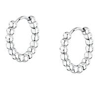 LA PETITE STORY Women's Earrings in Steel, Hoops, with Spheres, EARRINGS Collection, Gift for Friend - LPS01AYQ132