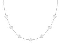 La Petite Story Women's Necklace in Steel with Four-Leaf Clovers, FRIENDSHIP Collection, Gift Ideas