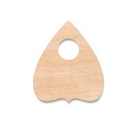 La Planchetta - Unfinished Wood Cutout for Painting, Ouija Board with Planchette, Ouija Planchette - Ideal for DIY Crafts and Art Projects, 1/8 Inch Thickness