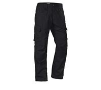 LA Police Gear Men's Basic Operator Pant, Elastic Waistband Uniform Cargo Pant with Blousing Strings, Durable EDC Tac Pants, Black, 42W x 30L