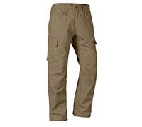LA Police Gear Men's Basic Operator Pant, Elastic Waistband Uniform Cargo Pant with Blousing Strings, Durable EDC Tac Pants, Coyote, 38W x 36L