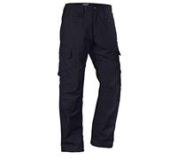 LA Police Gear Men's Basic Operator Pant, Elastic Waistband Uniform Cargo Pant with Blousing Strings, Durable EDC Tac Pants, Navy, 32W x 36L