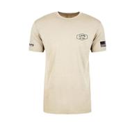 LA Police Gear Men's Freedom Isn’t Free Short Sleeve T-Shirt, Patriotic 2A Graphic Tee for Men, Tan, Medium