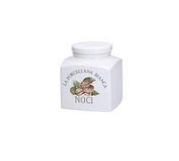 La Porcellana Bianca - Jar Deco Walnuts in Gift Box - Preserves, Jars and Containers - Kitchen Jars - Porcelain - 500 CC; 9,5x9,5xh11,5 cm