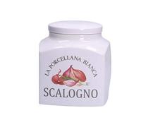La Porcellana Bianca - Shallot Container Jar - Preserves, Jars and Containers - Kitchen Jars - Porcelain - 1800 CC; 12x12xh16 cm