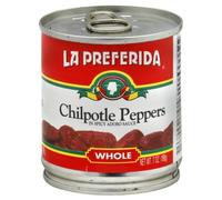 La Preferida Whole Chipotle Peppers in Adobo Sauce 198 g (Pack of 3)