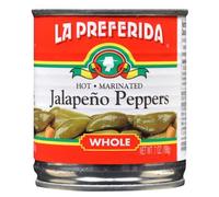La Preferida Whole Marinated Hot Jalapeno Peppers 198 g (Pack of 3)