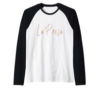 La Presa California Vintage elegant design Raglan Baseball Tee
