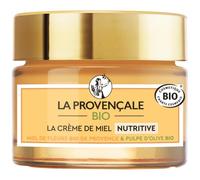 La Provençale Bio Nutritive Honey Cream - Organic Flower Honey IGP Provence and Organic Olive Meat - For All Skin Types, Even the Most Sensitive Skin - 50 ml