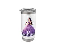 La Quinceañera Elegant Princess Celebration Rose Stainless Steel Insulated Tumbler