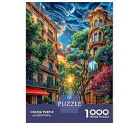La Rambla Jigsaw Puzzles for Adults Kids.1000 Pieces Puzzle,Whimsical Challenge Toy for Adults& Kids Age 14 Years Up 52x38cm/1000pcs