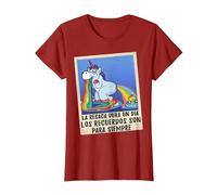 La resaca dura un Dia - Resaca de Alcohol bebedor de Alcohol T-Shirt, Women, Cranberry Red, Large