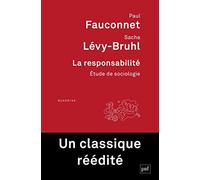 La responsabilité: Etude de sociologie