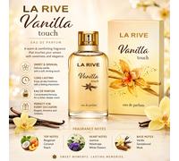 La Rive VANILLA TOUCH Eau de Parfum for Women Amber Scent 90ml EDP Spray