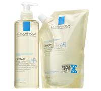 La Roche-Posay | Lipikar AP+ Cleansing Oil Shower Gel | Gentle Cleansing | Anti-Irritation | For Normal, Dry & Atopic-Prone Skin | From Birth | 400ml + 400ml Eco-Refill