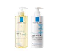 La Roche-Posay | Lipikar Routine | AP+ Cleansing Oil & AP+M Balm | Repairs, Soothes & Hydrates | Suitable for Dry, Very Dry & Atopic Skin | From Birth | 400 ml x 2