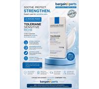 La Roche-Posay Toleriane Sensitive Rich Prebiotic Moisturiser to Lessen Skin Sensitivity 40 ml