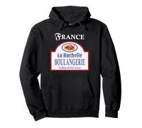 La Rochelle France Vintage Artisan Bread Bakery Sign Design Pullover Hoodie