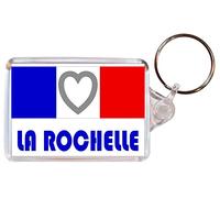 La Rochelle - Love France/French Towns & Cities Flag - Double Sided Large Keyring Souvenir/Gift/Present