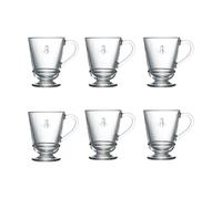 La Rochère Abeille glass with handle 28 cl 6-pack Clear