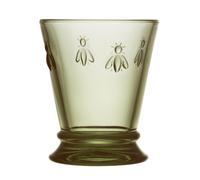 La Rochère Abeille Bee Glass Tumbler, 260ml, Olive Green