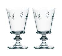 La Rochere Bee Motif Stemmed Wine Glass, Set of 2, 350ml