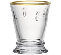 La Rochere Gold Rimmed Napoleon Bee Tumbler Set of 4 - La Rochere Bee Glassware Sets - Gold Rimmed Glassware (10 oz)