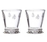 La Rochère La Rochere 10oz Glass Tumbler Set of 2 Bee Tumbler, 9 oz