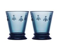 La Rochere Set of 2 Blue Bee Tumblers