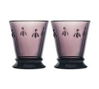 La Rochere Set of 2 Purple Bee Tumblers