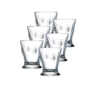 La Rochere Set of 6, 9-Ounce Fleur De LYS Tumblers