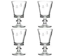 LA ROCHERE Stemmed Glass 14cm 24cl Clear Thick Glass - Set of 4