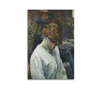 La Rousse in A White Blouse by Henri De Toulouse-Lautrec Painting Art Poster Home Decor Wall Art Hanging Picture Print Bedroom Decorative Room Aesthetic 24x36inch(60x90cm)