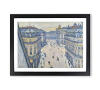 La Rue Halevy By Gustave Caillebotte Classic Painting Framed Print | A3 Black Framed Wall Art | Ready to Hang | Classic Historical Picture | Living Room Bedroom Lounge Office