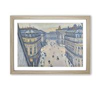 La Rue Halevy by Gustave Caillebotte Framed Print | A2 Oak Framed Wall Art | Ready to Hang | Modern Nature Picture | Living Room Bedroom Lounge Office
