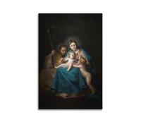 La Sagrada Familia by Francisco De Goya by Maud Lewis Painting Art Poster Canvas Wall Art Decorative Picture Prints Modern Decor 16x24inch(40x60cm)