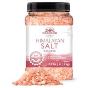 LA SALT CO Kashmir 2.5 Lbs Pink Himalayan Salt Jar, Coarse | 100% Pure, Food Grade with 84 Trace Minerals | Kosher Certified, Vegan, Non-GMO, & Cruelty-Free