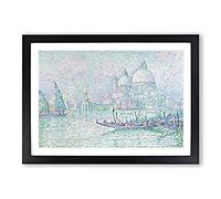La Salute Venice by Paul Signac Framed Print | A2 Black Framed Wall Art | Ready to Hang | Modern Nature Picture | Living Room Bedroom Lounge Office