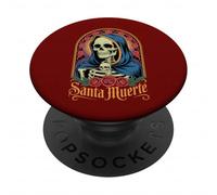 La Santa Muerte Mexican Folk Saint Devotional Religious Art PopSockets Adhesive PopGrip
