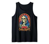 La Santa Muerte Mexican Folk Saint Devotional Religious Art Tank Top