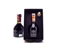 La Secchia - "Affinato", Traditional Aged Balsamic Vinegar of Modena DOP, minimum 12 Years Old, 100 ml Bottle of Italian Aged Balsamico DOP, With Gift Box and Blown Glass Dispenser