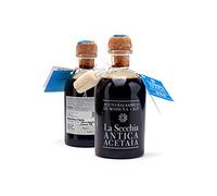 La Secchia - Balsamic Vinegar of Modena IGP "Three Stars", Aged in Twelve Small Cherrywood Barrels, Medium Density, 250 ml Bottle with Cork Dosing Cap, Italian Balsamico Modena