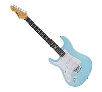 LA Select Left Handed Electric Guitar by Gear4music Blue Metallic