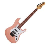 LA Select Modern Electric Guitar by Gear4music Pink
