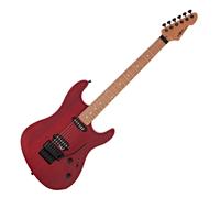 LA Select Modern Electric Guitar by Gear4music Transparent Ruby Red - Nearly New