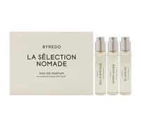 La Selection Nomade Set by Byredo for Unisex - 3 Pc Mini Gift Set 0.4oz Bal D Afrique EDP Spray, 0.4oz Blanche EDP Spray, 0.4oz Gypsy EDP Spray