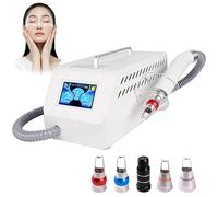 La-ser Tattoo Removal Machine, Multi-wavelength Eyebrow Removal Device, 5-Probes, Black Doll (Carbon Peel Probe), 4.3in Touchscreen, No Water Required, Non-invasive, For Beauty Salons(French)