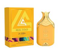 LA SERA Real Gold Eau De Parfum 100ML | Long Lasting Perfume for Women | Warm Floral & Amber Fragrance | Luxurious Feminine Aroma | Elegant Everyday Scent with Golden Sophistication