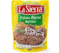 La Sierra Bayos Beans Refried Pouch 430g / Mexican Refried Beans in Pouch, Easy Cooking Mexican Frijoles, Microwaveable